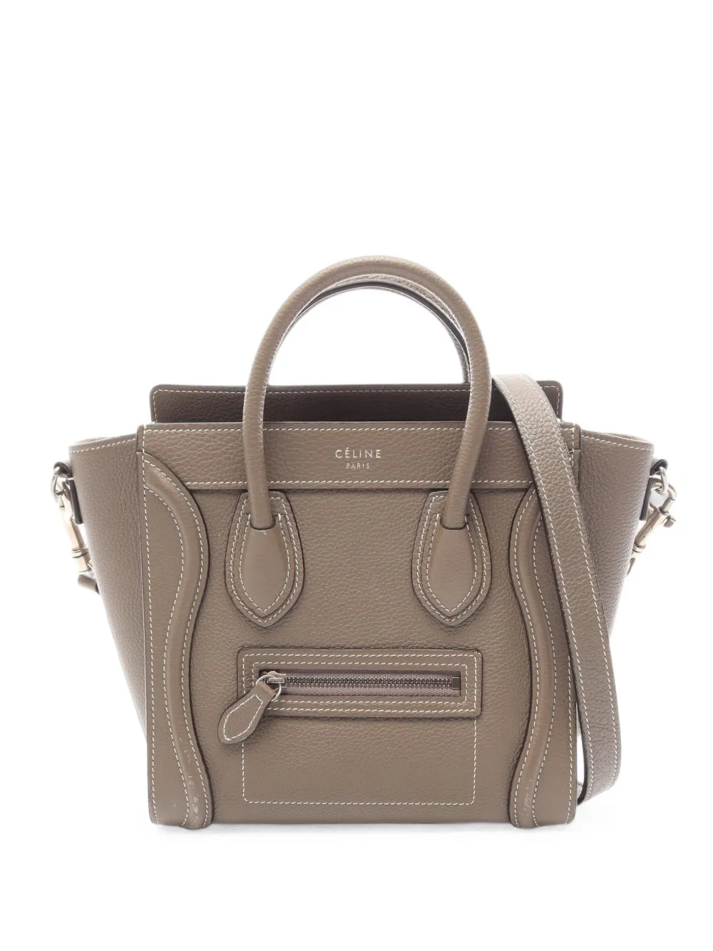 Celine Pre-Owned 2000s Nano Luggage tote bag - Marrone
