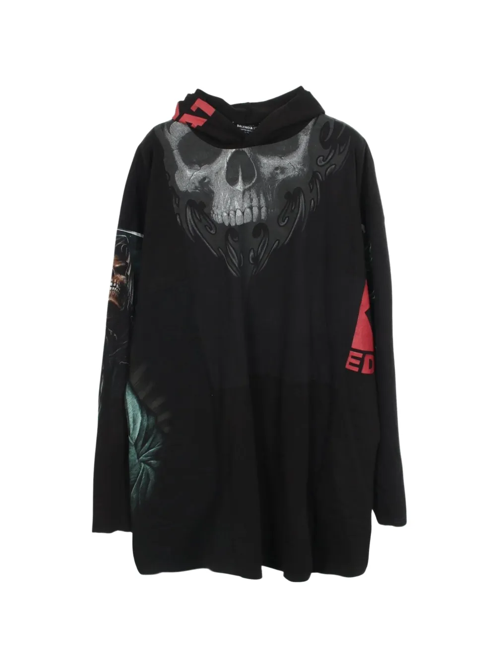 Balenciaga Pre-Owned 2010s Rebuilding pullover hoodie - Noir Balenciaga Pre-Owned 2010s Rebuilding pullover hoodie - Noir