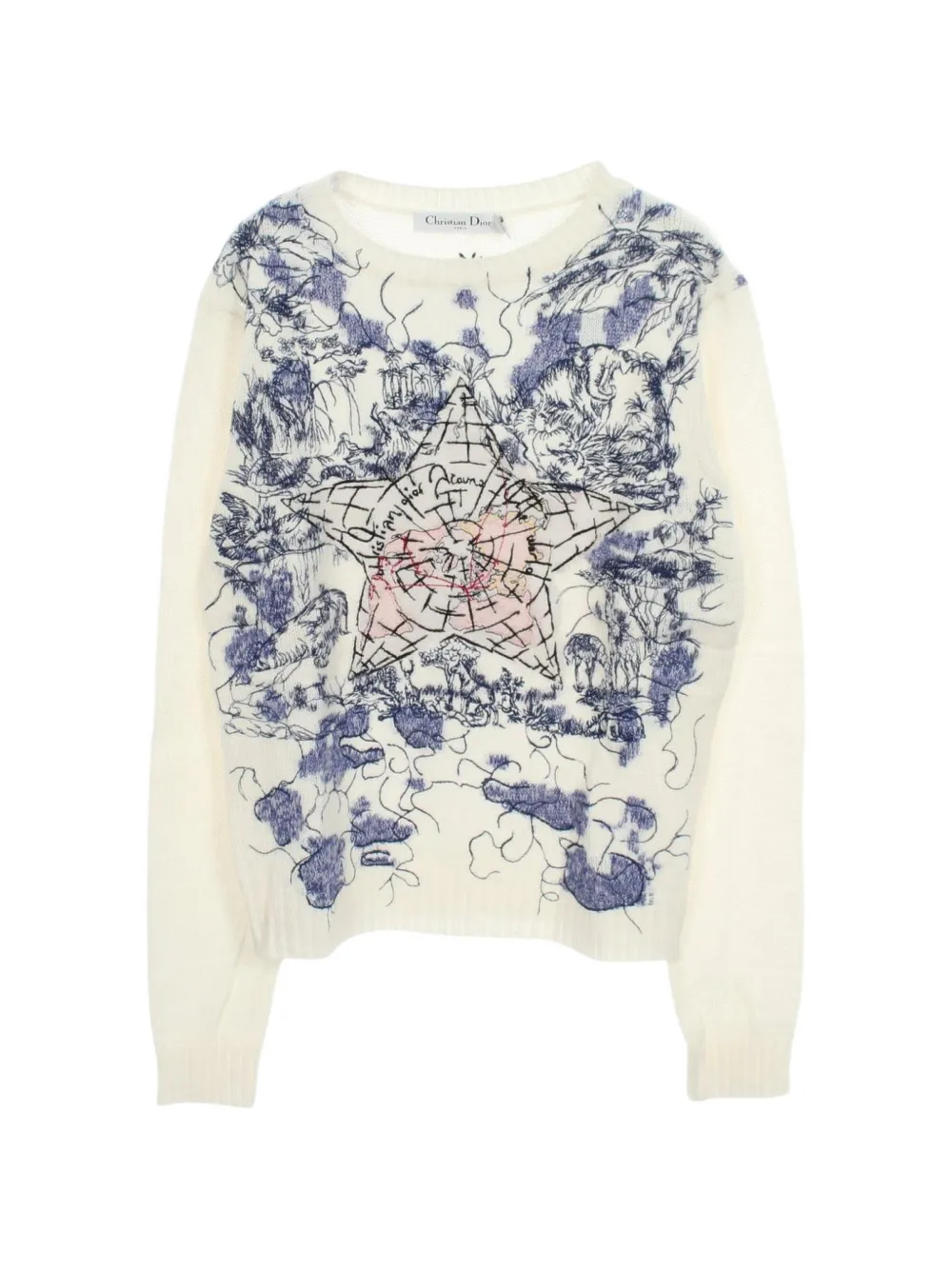 Christian Dior Pre-Owned 2010s Around The World sweater - Nude