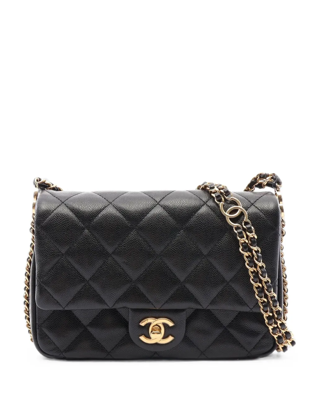 CHANEL Pre-Owned 2021 diamond-quilting shoulder bag - Nero