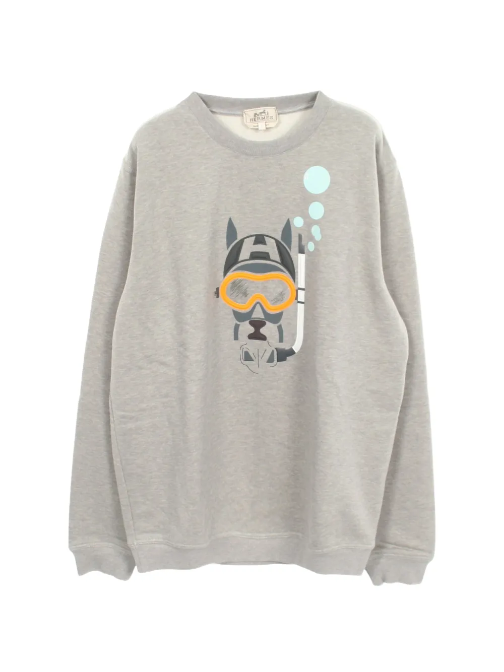 Hermès Pre-Owned 2010s Scub'H graphic-print sweater - Grau