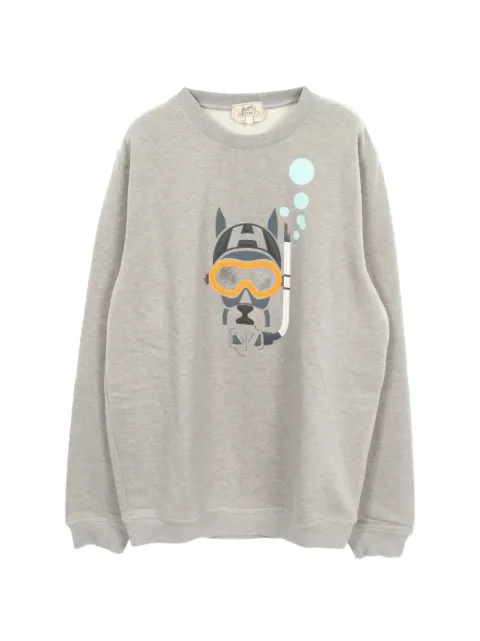 Hermès Pre-Owned 2010s Scub'H graphic-print sweater
