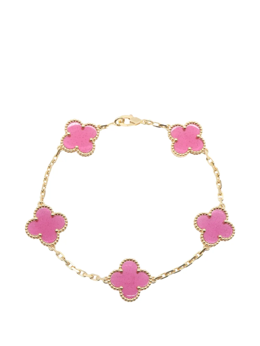 Van Cleef & Arpels Pre-Owned Vintage Alhambra enamel bracelet - Gold