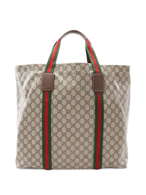 Gucci Pre-Owned 2000s GG Supreme Web logo-pattern tote bag
