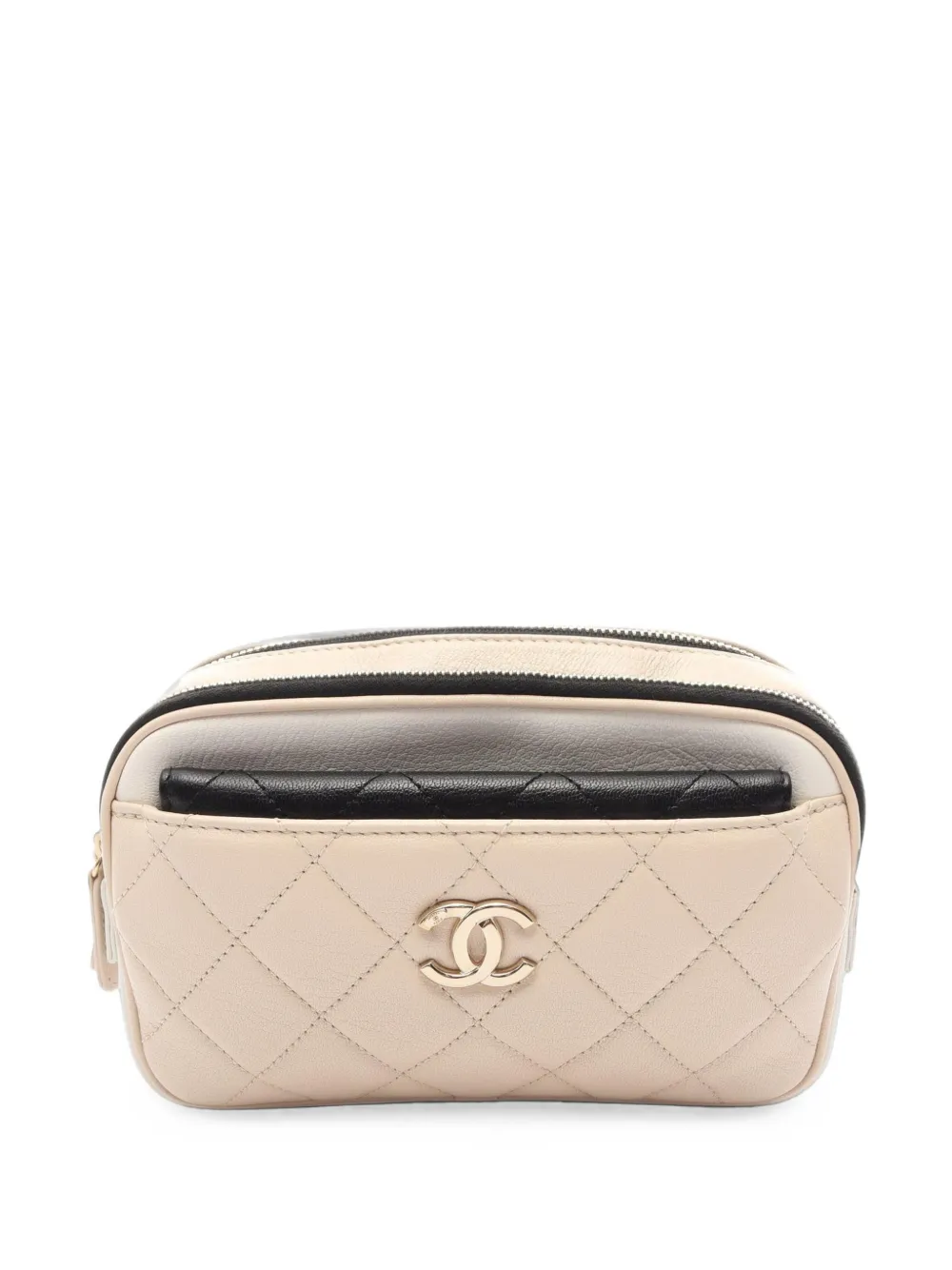 CHANEL Pre-Owned 2019 matelassé belt bag - Toni neutri