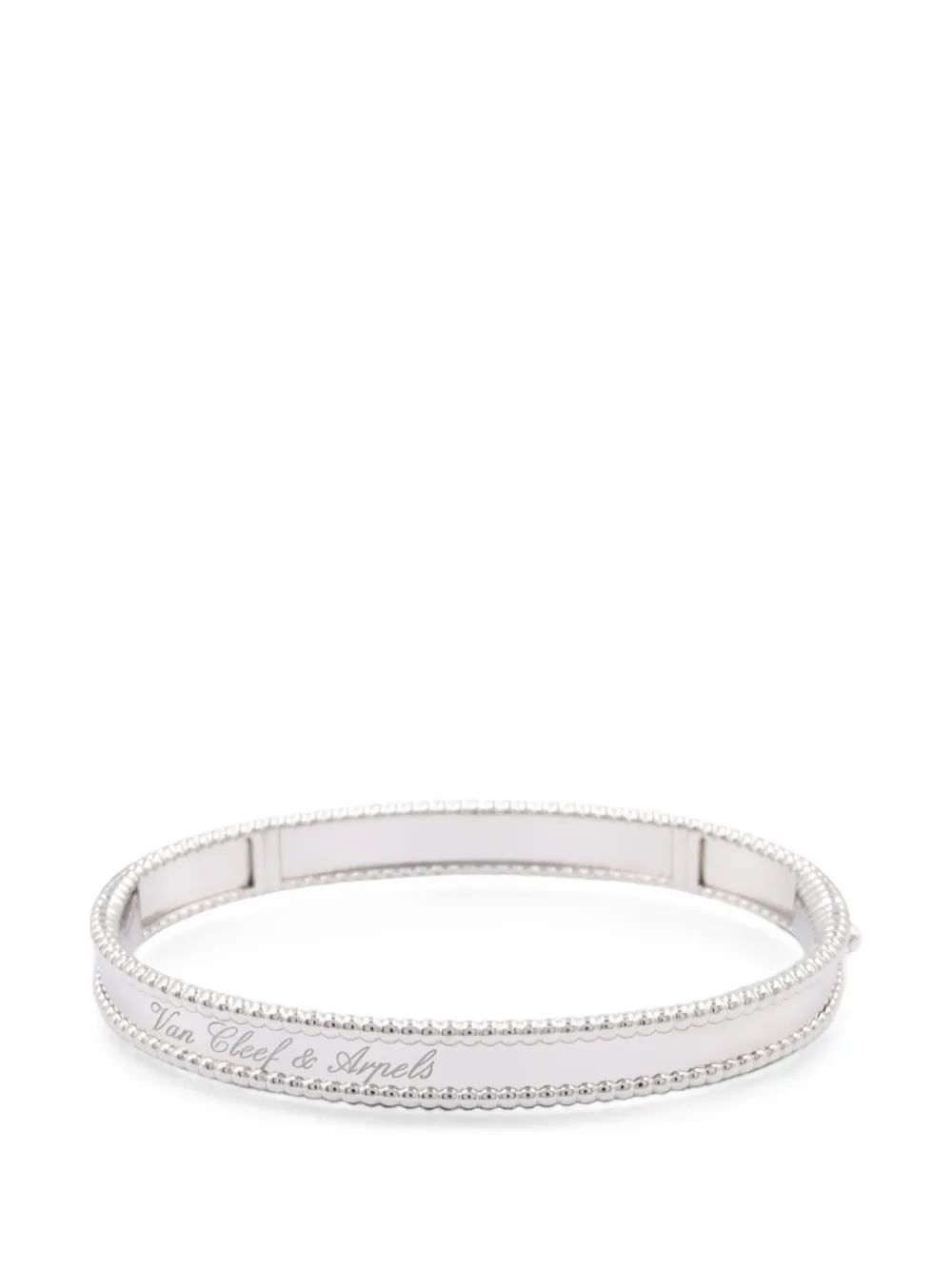 Pre-owned Van Cleef & Arpels 2010s Perlée Signature Bracelet In Silver
