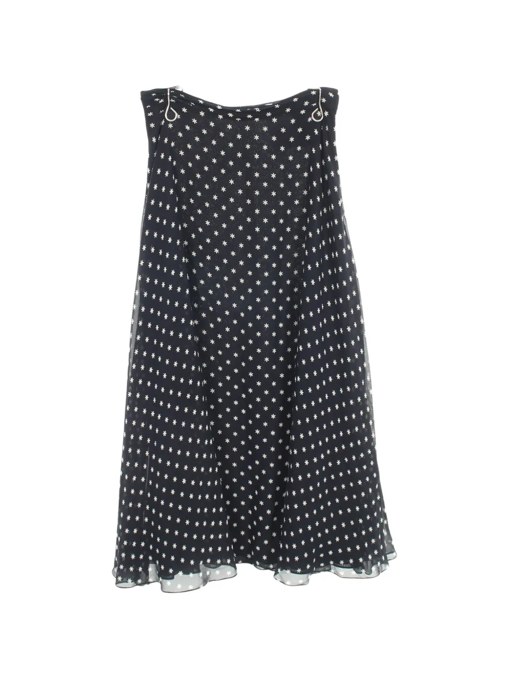 Christian Dior Pre-Owned 2010s star-print midi skirt - Bleu