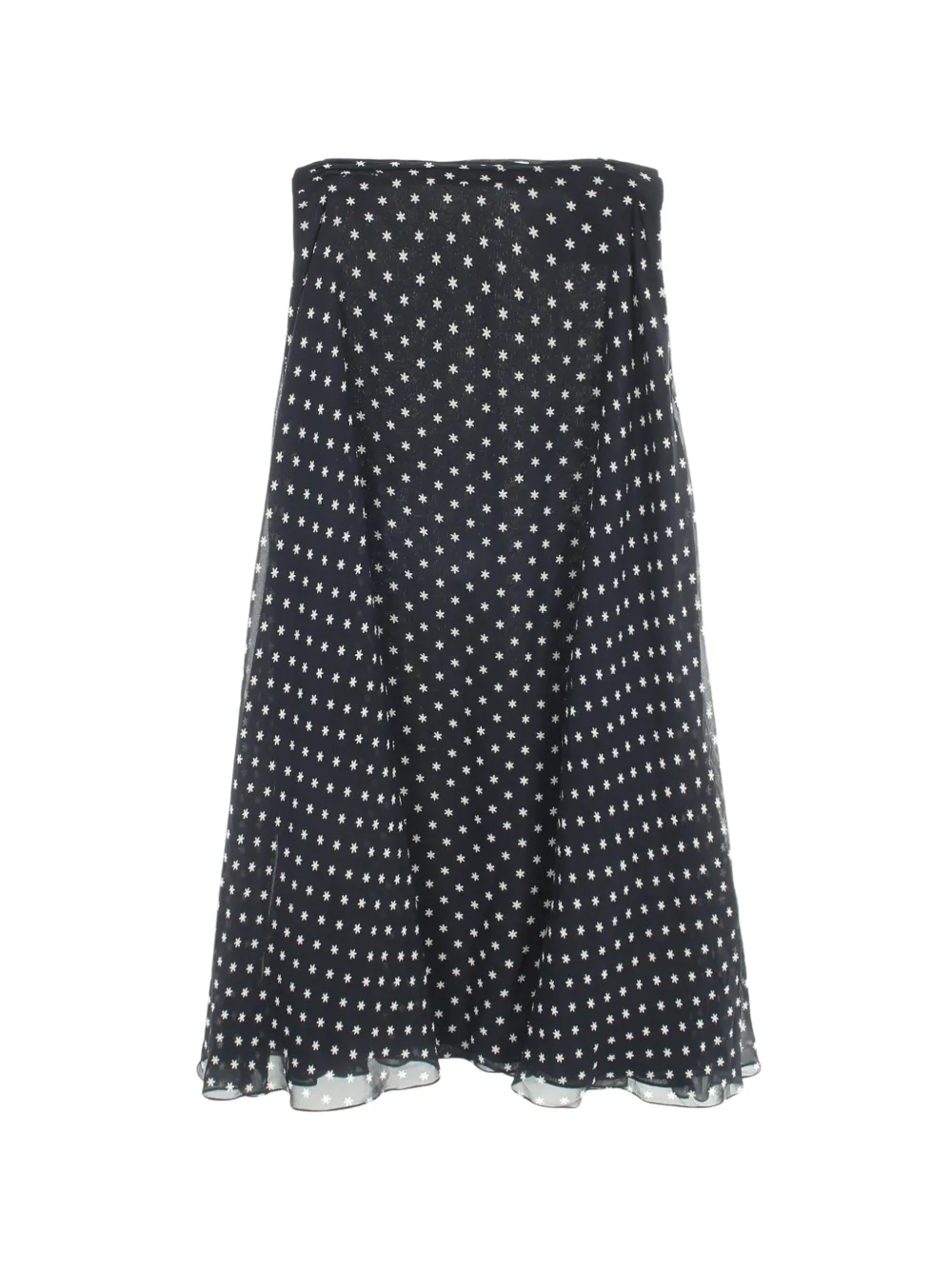 Christian Dior Pre-Owned 2010s star-print midi skirt - Blue