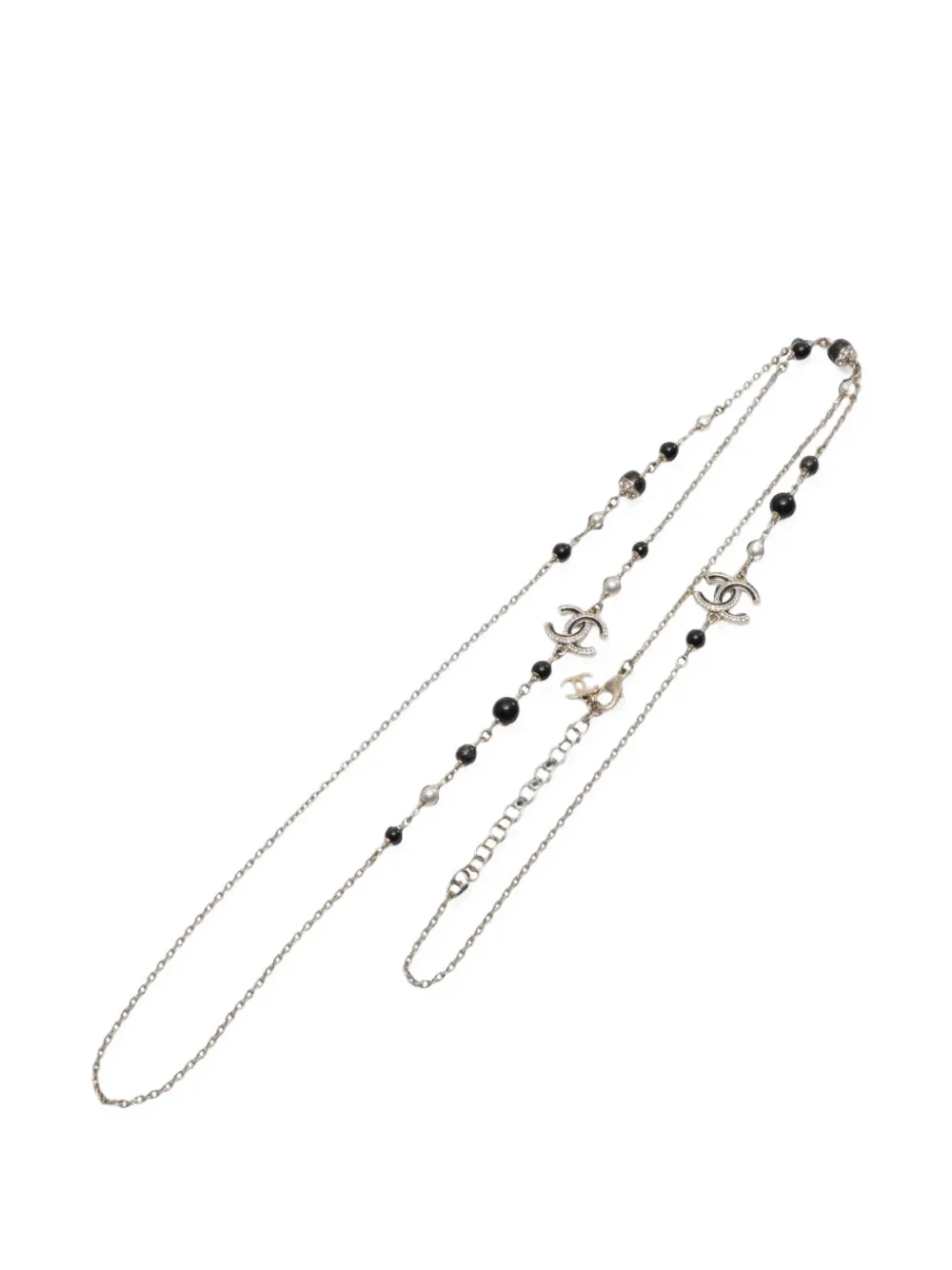CHANEL Pre-Owned 2025 Coco Mark faux-pearl necklace - Oro