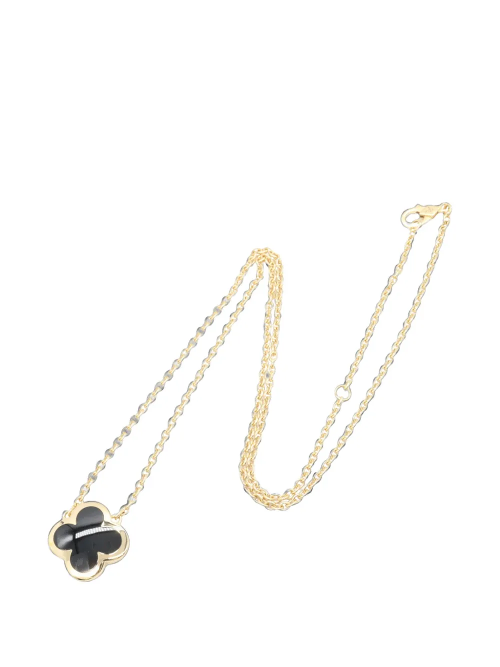 Van Cleef & Arpels Pre-Owned 2010s Pure Alhambra onyx necklace - Oro