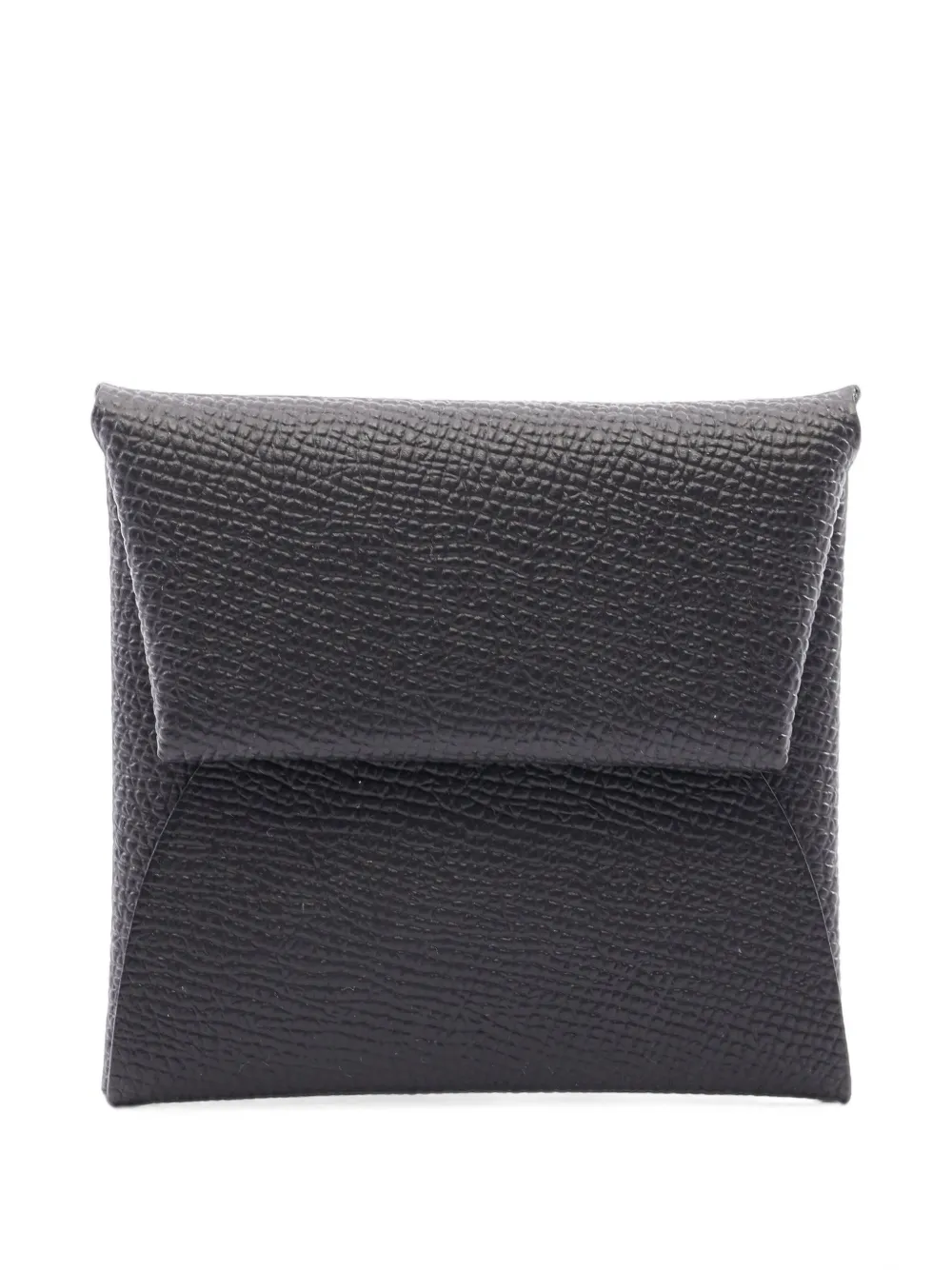 Hermès Pre-Owned 2024 Bastia epsom leather coin purse in Black