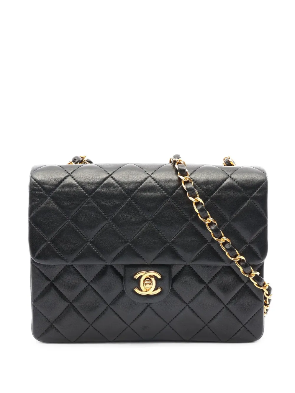 CHANEL Pre-Owned 1991-1994 mini CC-logo Matelassé shoulder bag - Nero