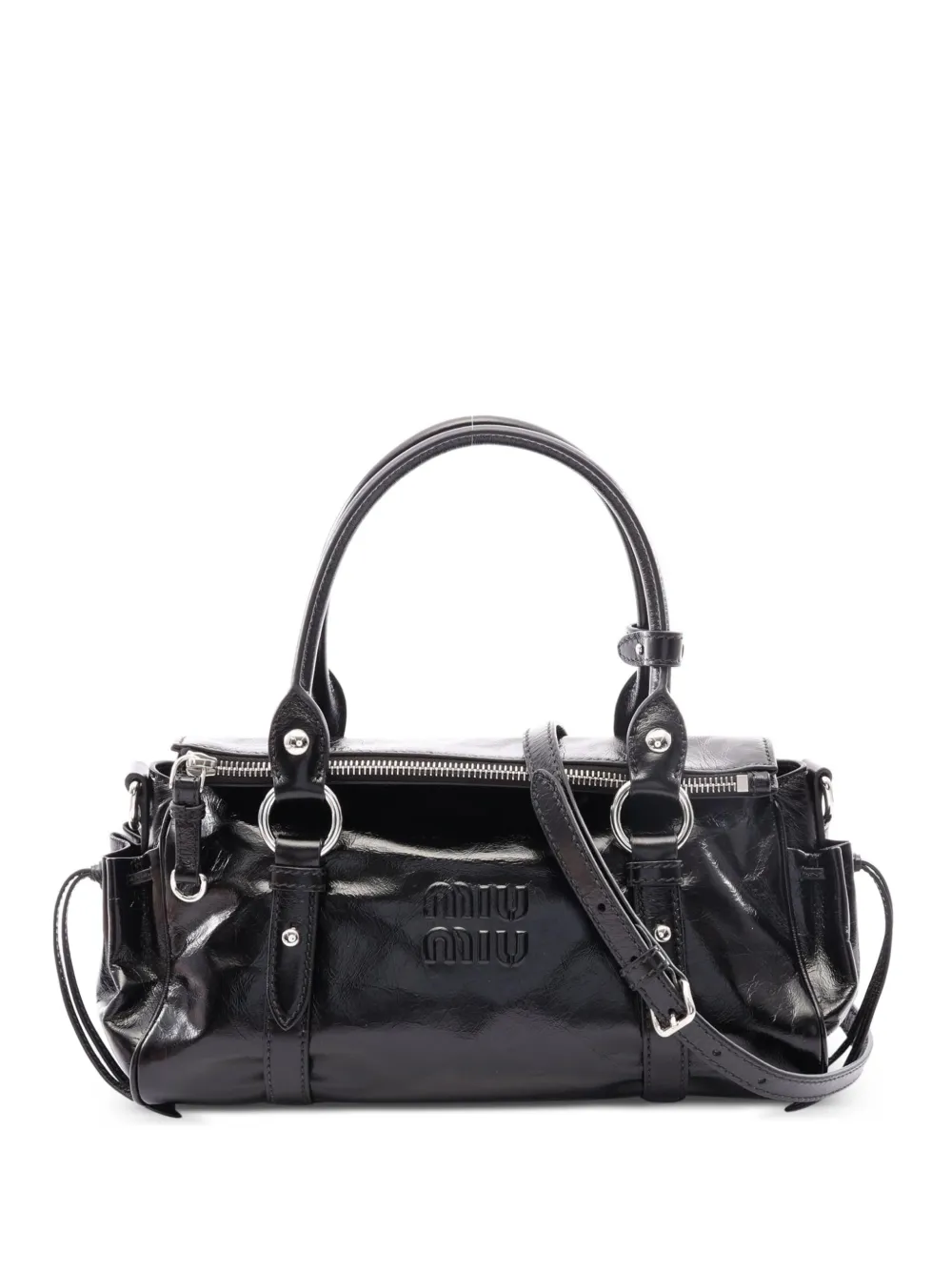 Miu Miu Pre-Owned 2020s Shiny handbag - Nero