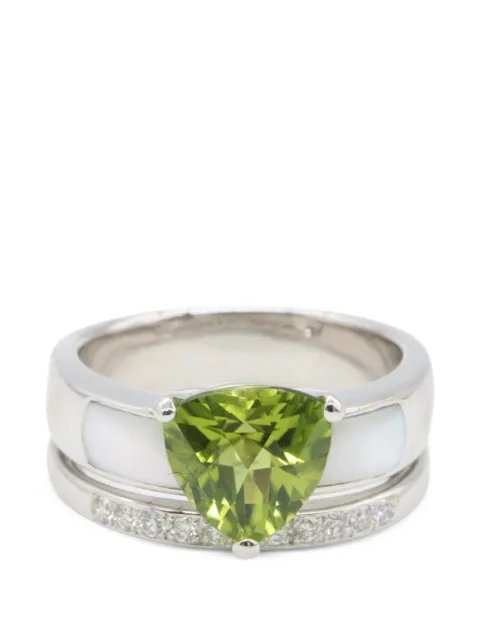 TASAKI 2010s peridot diamond ring