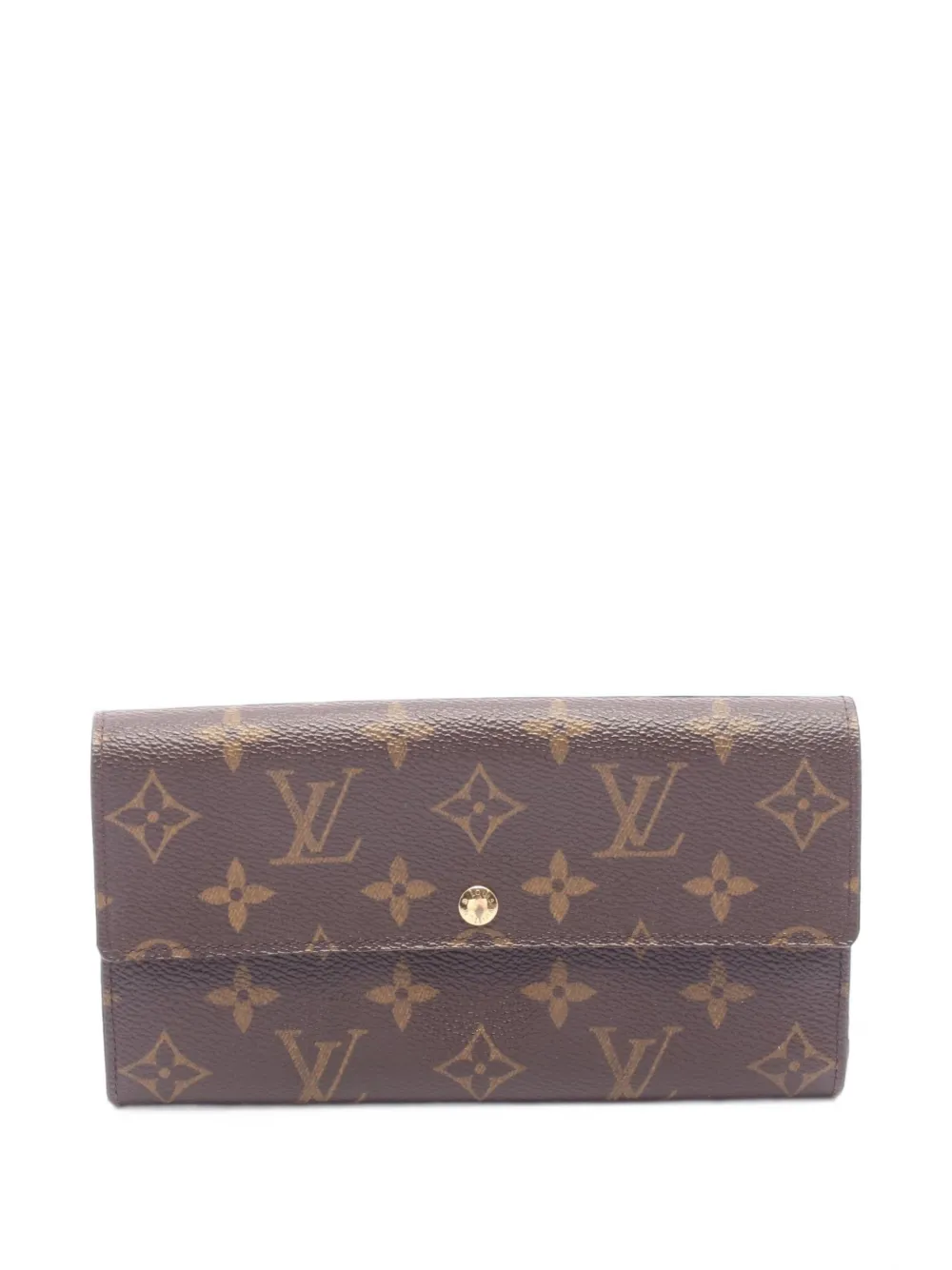 Louis Vuitton Pre-Owned 2005 Monogram bi-fold long wallet - Braun