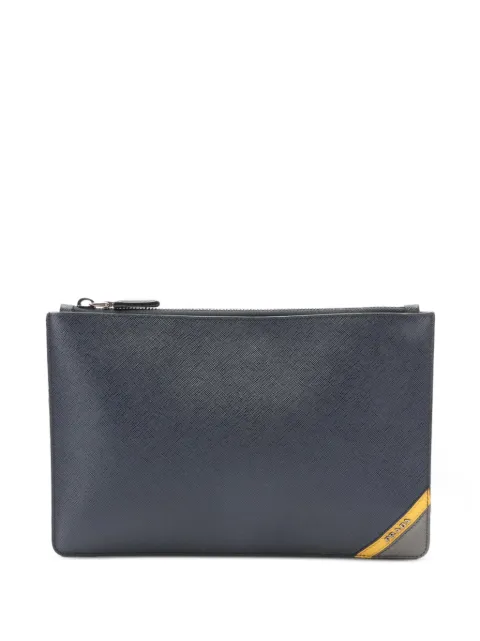 Prada Pre-Owned 2010s leather clutch bag