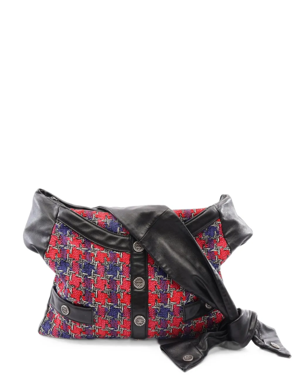 CHANEL Pre-Owned 2015-2016 Girl Chanel tweed shoulder bag - Rosso