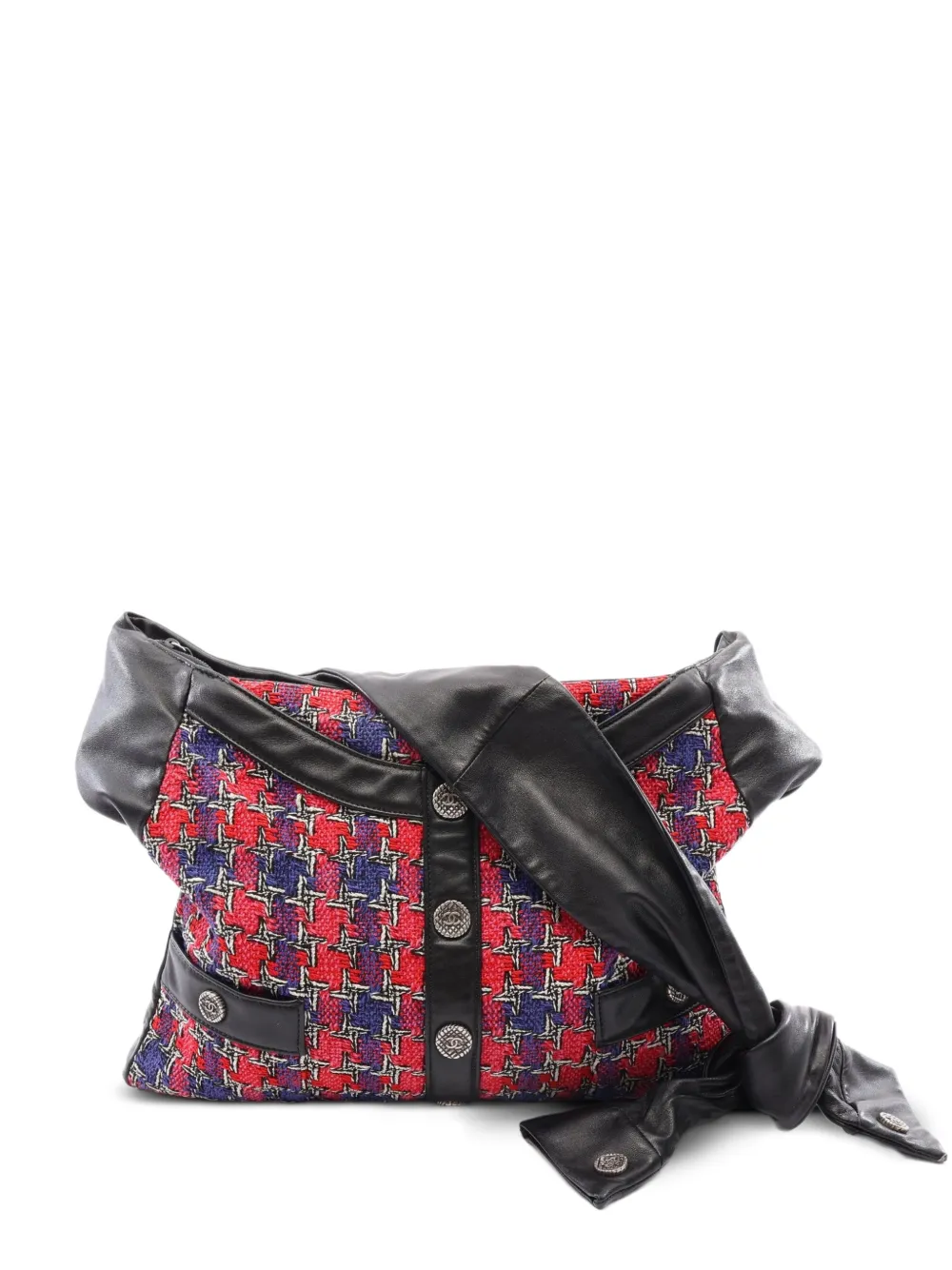 CHANEL Pre-Owned 2015-2016 Girl Chanel tweed shoulder bag - Red