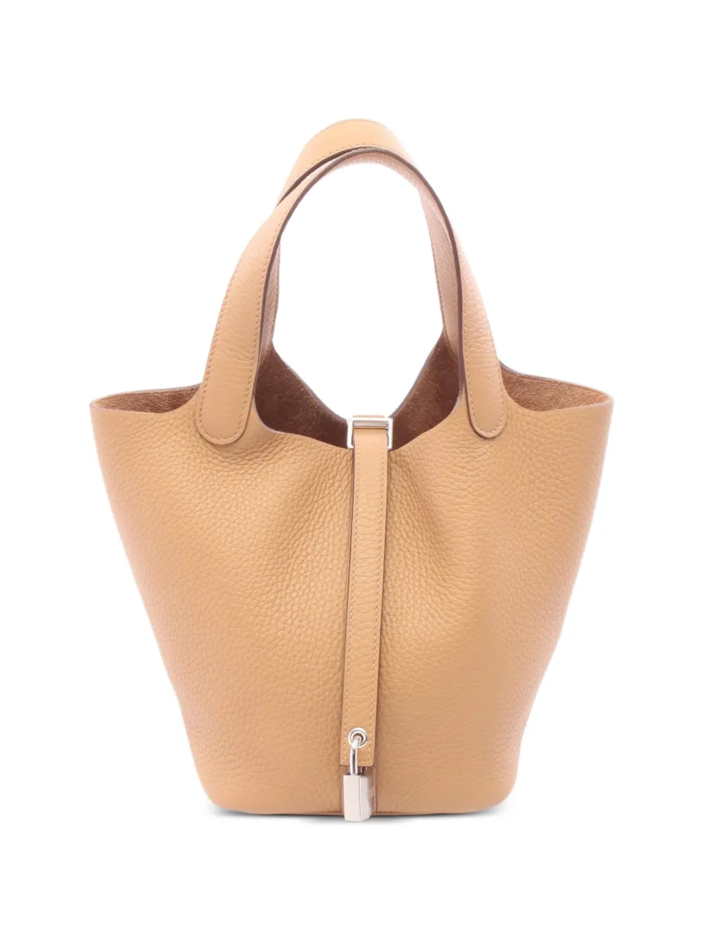 Hermès Pre-Owned Picotin Lock leather tote bag - Nude
