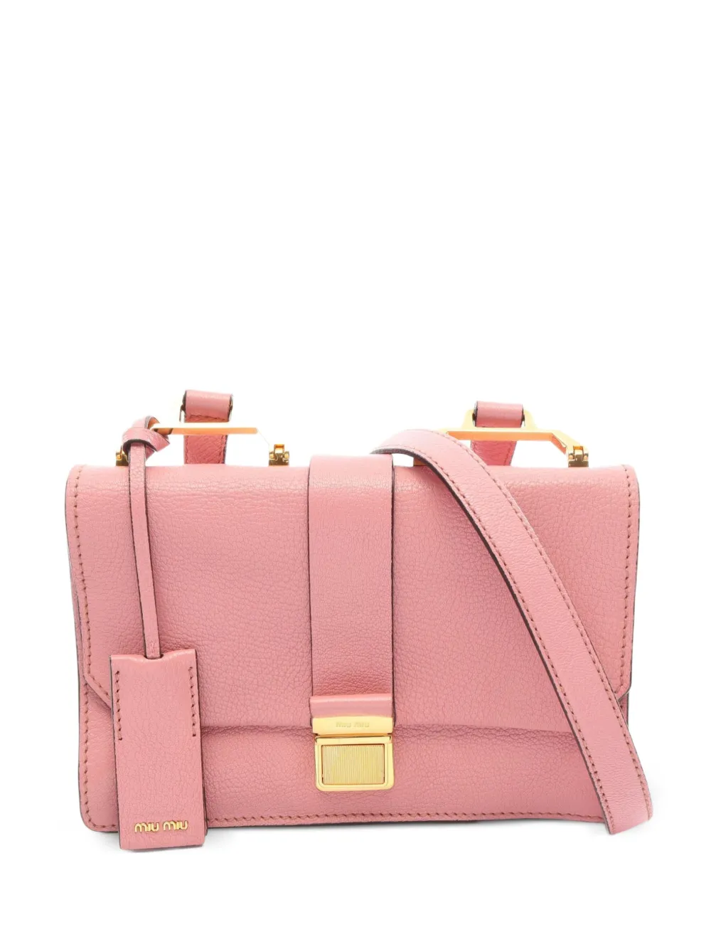 Miu Miu Pre-Owned 2010s Madras shoulder bag - Rosa
