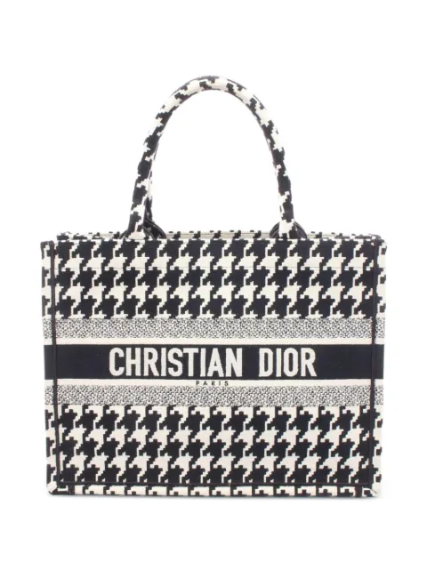 Christian Dior Pre-Owned mellemstor Book Tote tote med hundetandsmønster fra 2010'erne