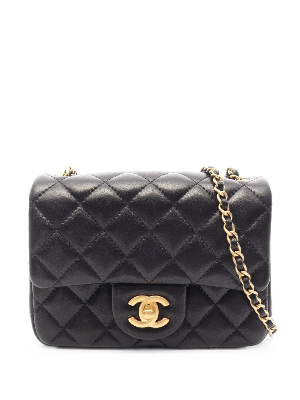 CHANEL Pre-Owned 2021 mini Matelasse chain shoulder bag - Schwarz