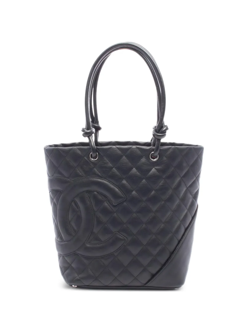 CHANEL Pre-Owned 2003-2004 medium Cambon line tote bag - Black