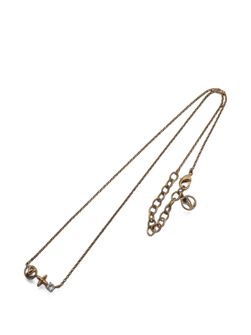 Louis Vuitton Pre-Owned 2022 Petit Louis rhinestone necklace - Or Louis Vuitton Pre-Owned 2022 Petit Louis rhinestone necklace - Or