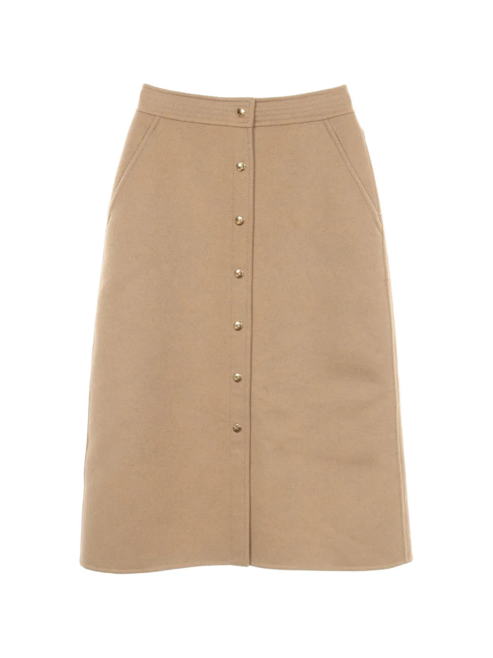 Louis Vuitton Pre-Owned 2000s wrap midi skirt - Tons neutres Louis Vuitton Pre-Owned 2000s wrap midi skirt - Tons neutres