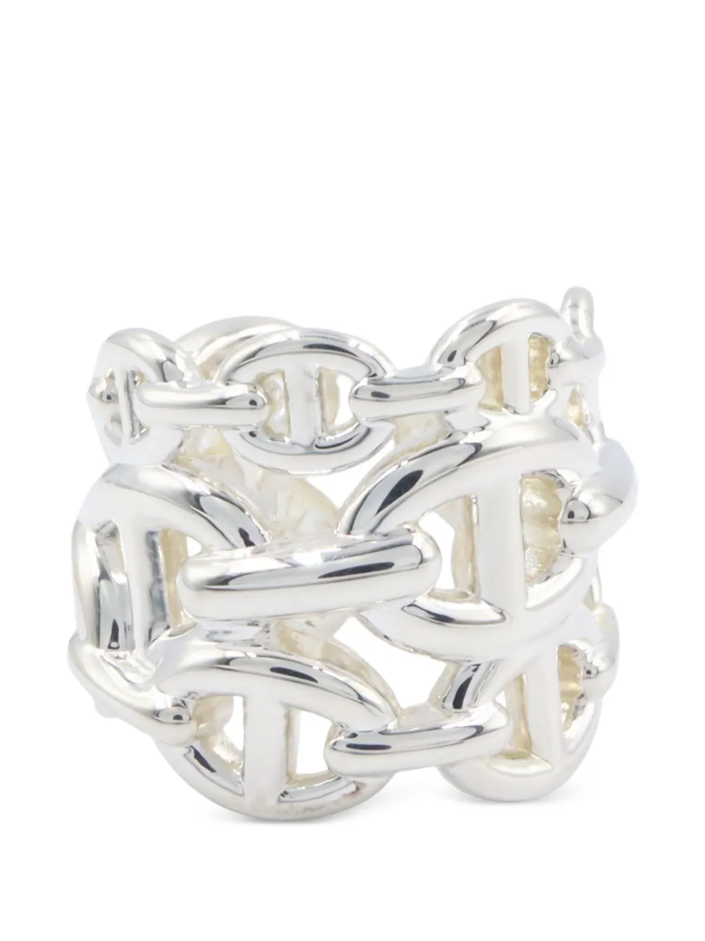 Hermès Pre-Owned 2010s GM Chaîne d'Ancre Enchainée ring - Silber