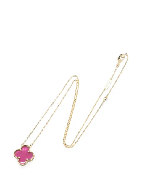 Van Cleef & Arpels Pre-Owned Vintage Alhambra enamel necklace