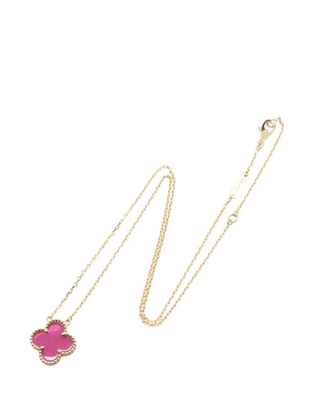 Van Cleef & Arpels Pre-Owned Vintage Alhambra enamel necklace - Gold