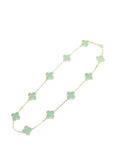 Van Cleef & Arpels Pre-Owned 2010s Vintage Alhambra jade necklace