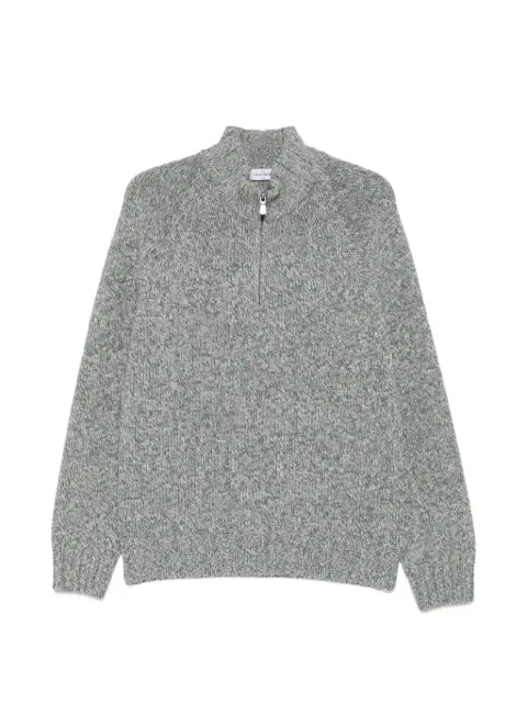 Gran Sasso half-zip chunky-knit sweater