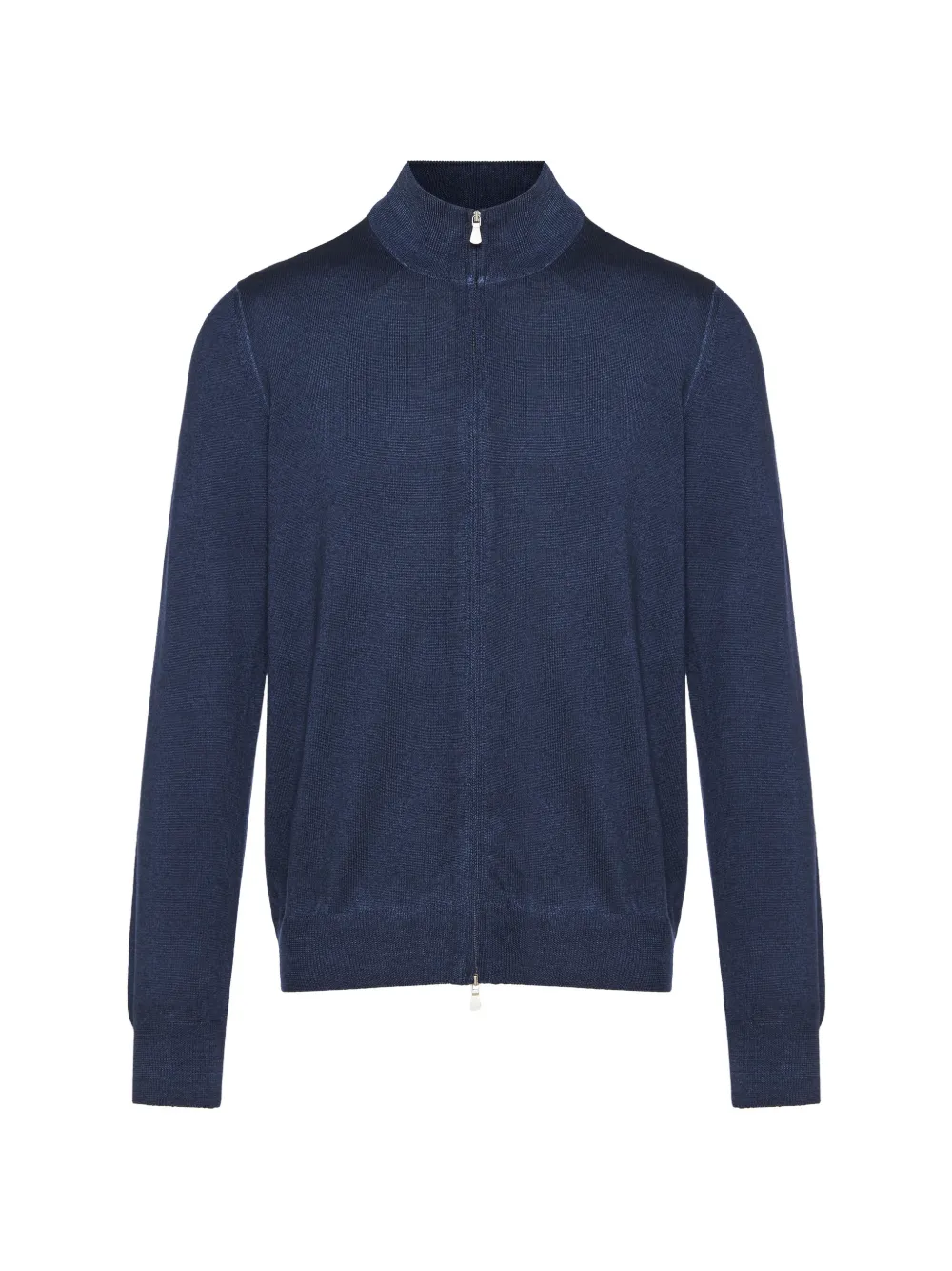Gran Sasso zip-up mock-neck cardigan - Bleu Gran Sasso zip-up mock-neck cardigan - Bleu