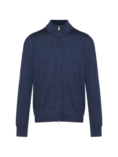 Gran Sasso zip-up mock-neck cardigan