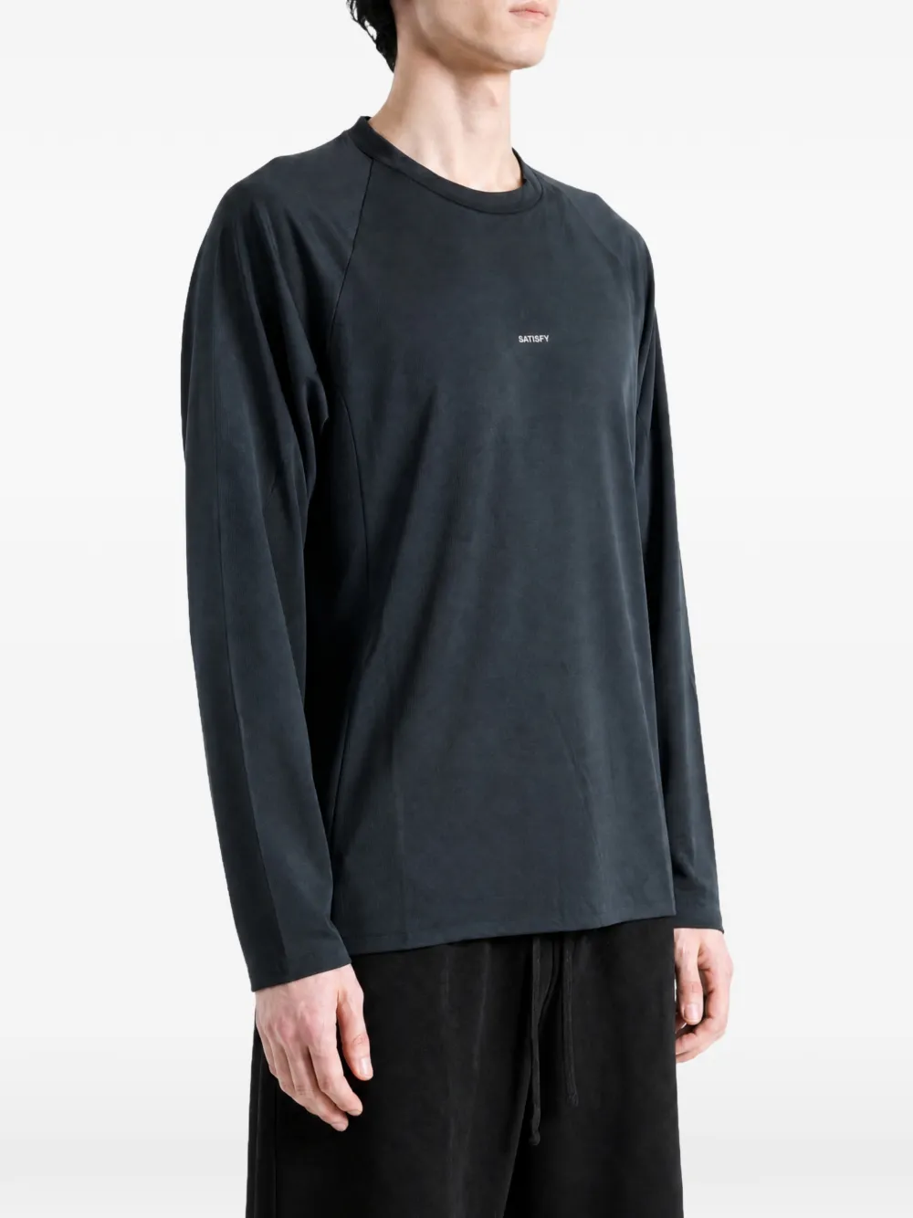 Satisfy T-shirt met raglan mouwen Zwart