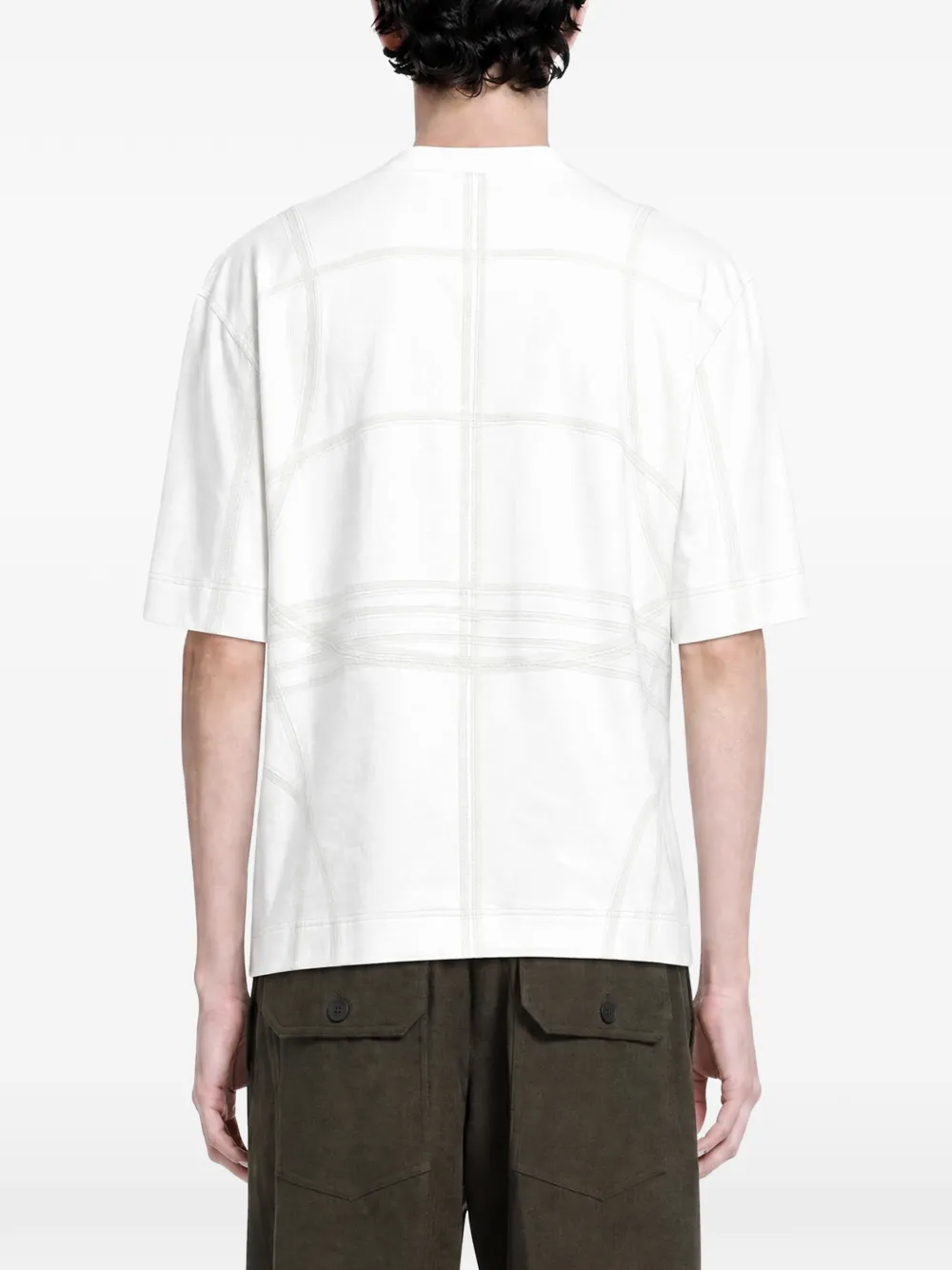 Craig Green Flatlock T-shirt met korte mouwen Wit