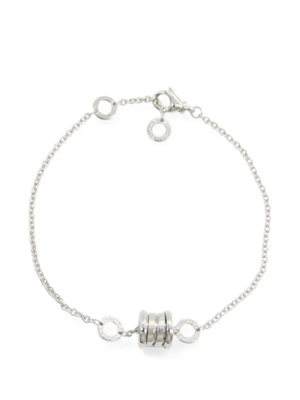 Bvlgari Pre-owned 2010s B-zero1 Element Bracelet in Silver