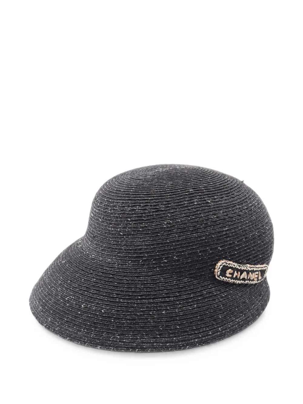 CHANEL Pre-Owned 1986-1988 crochet bob hat - Schwarz