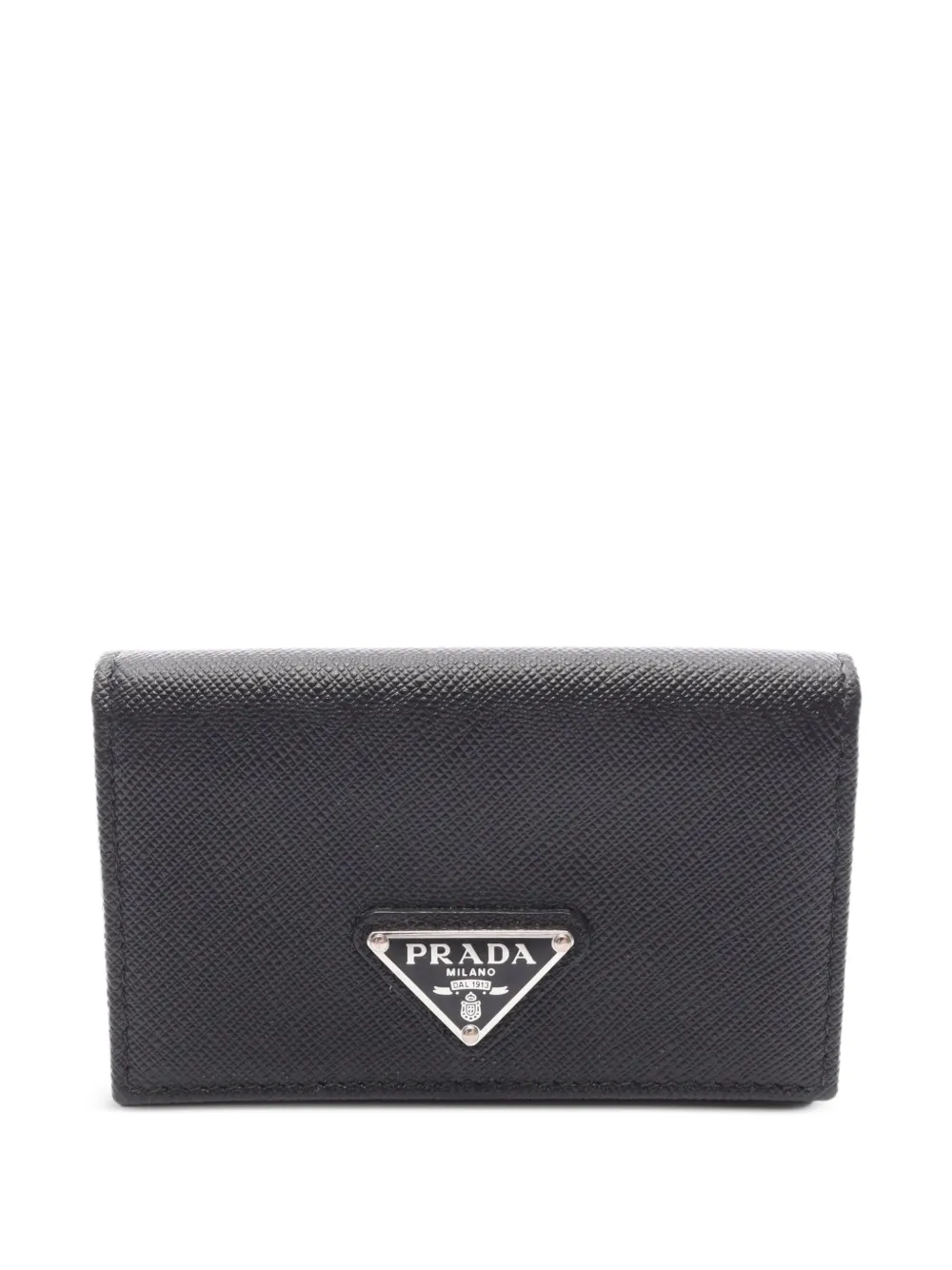 Prada Pre-Owned 2010s Saffiano leather card case in Black