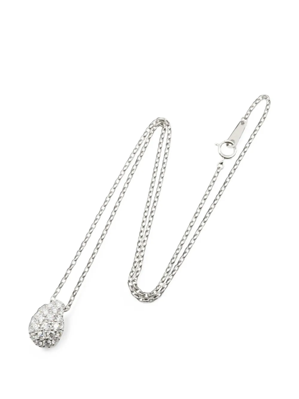 Pre-owned Tasaki 2010s Diamond Necklace In Silver