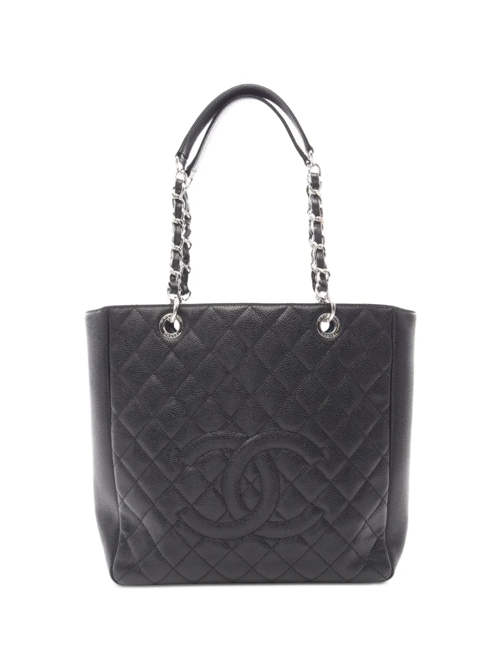 CHANEL Pre-Owned 2012-2013 diamond-quilting tote bag - Black