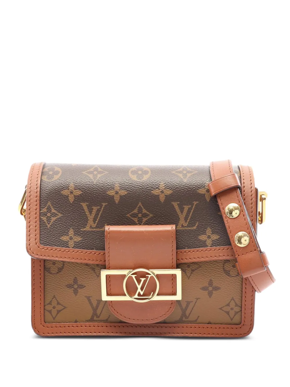 Louis Vuitton Pre-Owned 2019 mini Dauphine Monogram shoulder bag - Braun