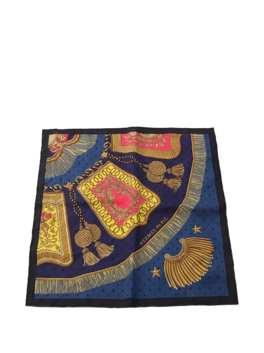 Hermès Pre-Owned 2010s 45 Poste et Cavalerie scarf - Blau