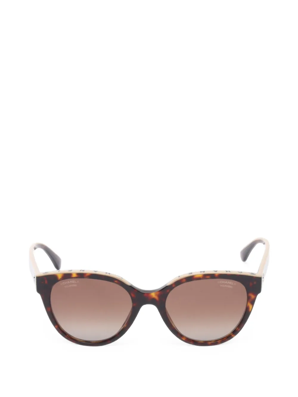 CHANEL Pre-Owned 1986-1988 Coco Mark sunglasses - Marron CHANEL Pre-Owned 1986-1988 Coco Mark sunglasses - Marron
