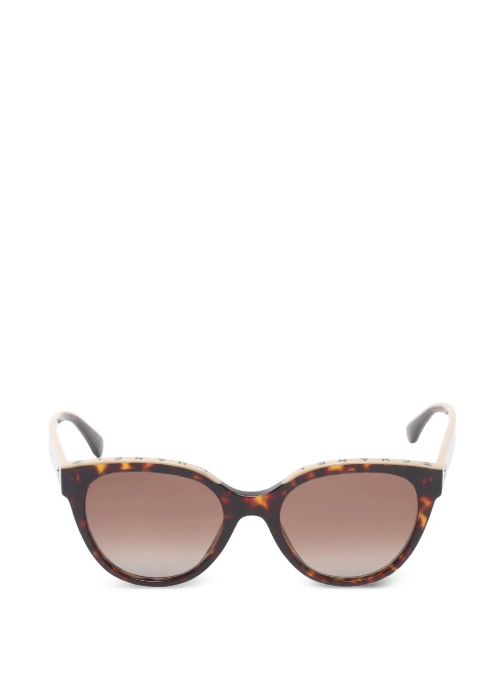 CHANEL Pre-Owned 1986-1988 Coco Mark sunglasses - Braun