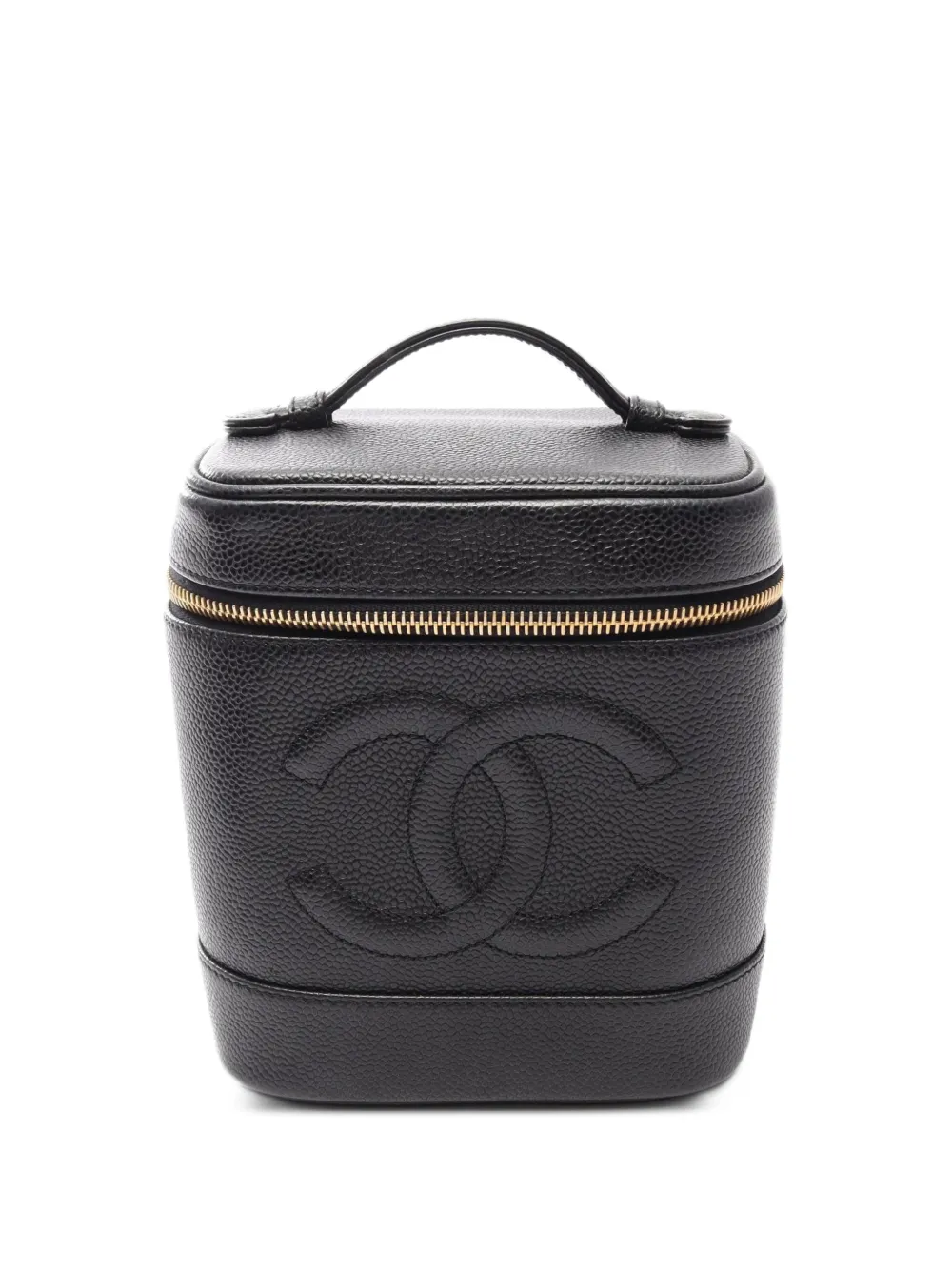 CHANEL Pre-Owned 2002-2003 CC-logo leather mini bag - Schwarz