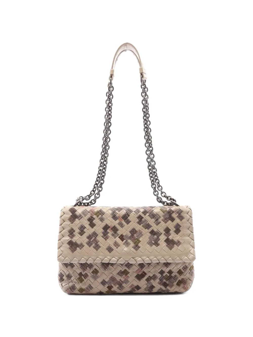 Bottega Veneta Pre-Owned 2000s Olympia chain shoulder bag - Nude