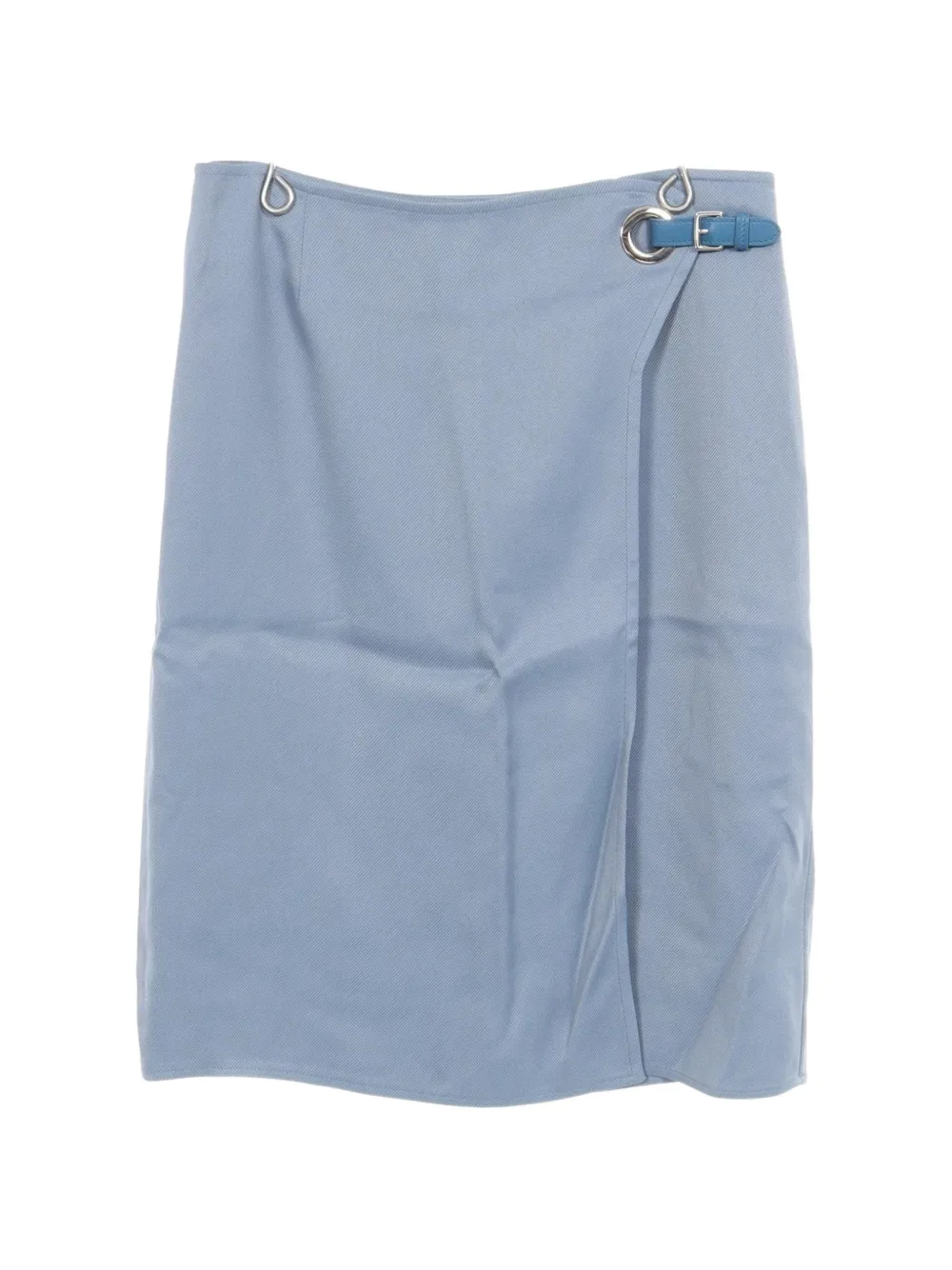 Hermès Pre-Owned 2010s belted wrap skirt - Bleu Hermès Pre-Owned 2010s belted wrap skirt - Bleu